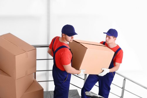Household items being loaded for a local move in Hernehill