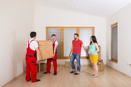 Packing boxes for a flat removal in Hernehill