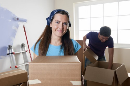 Business inventory organized in Hernehill storage facilities