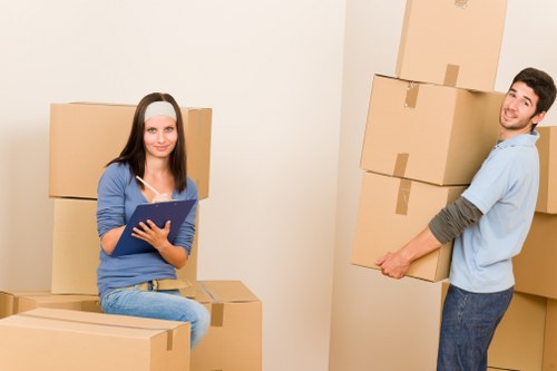 Family moving house with professional removals and storage support in Hernehill